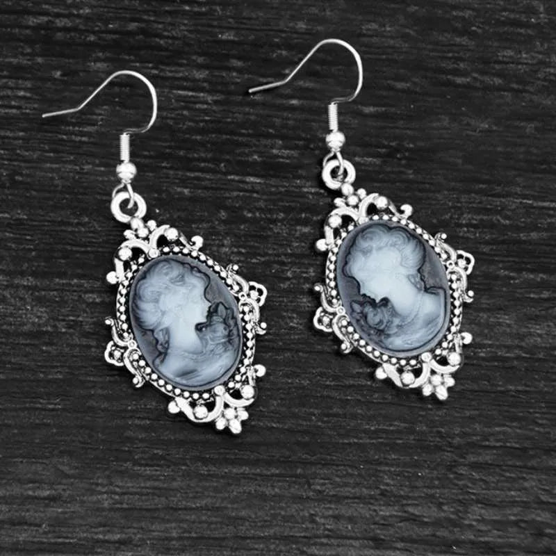 cameo earrings