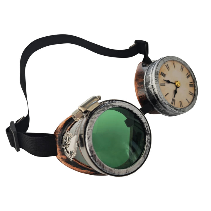 Steampunk clock goggles