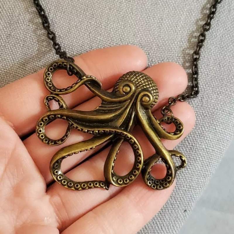 Steampunk Kraken necklace