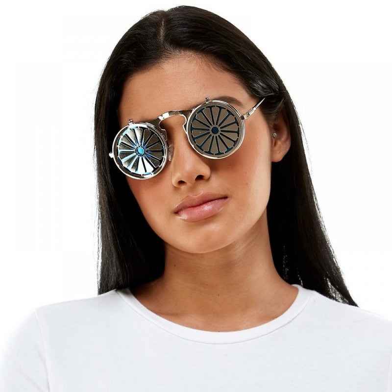 Steampunk flower sunglasses