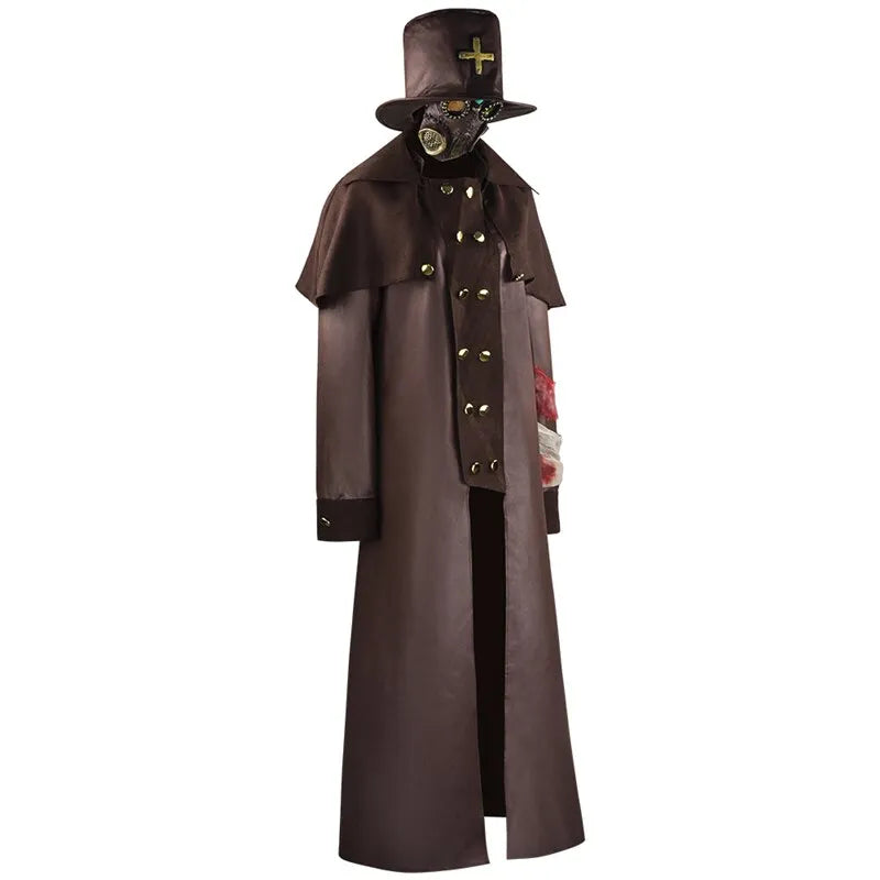 deluxe plague doctor costume side
