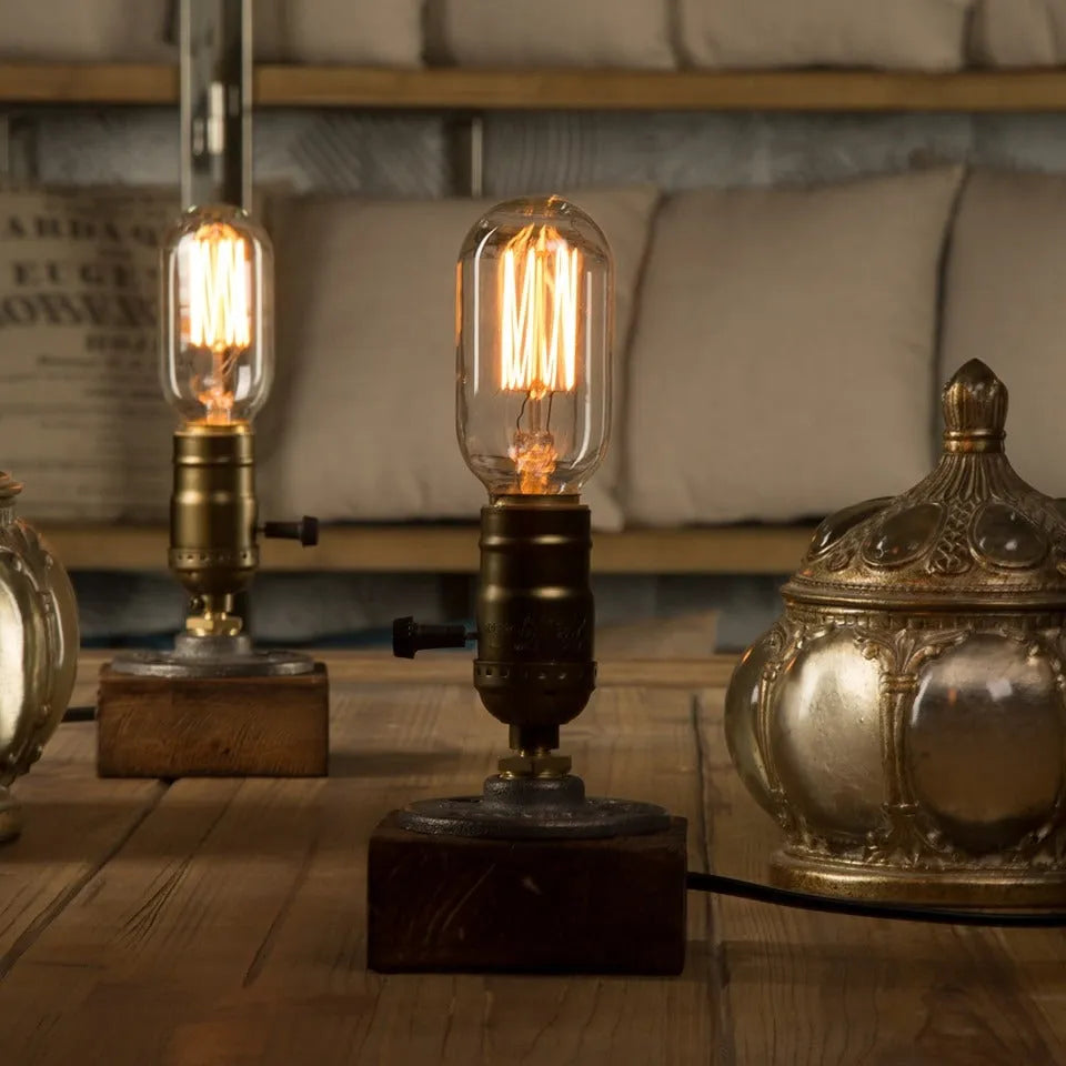 Post-Industrial Steampunk lamp