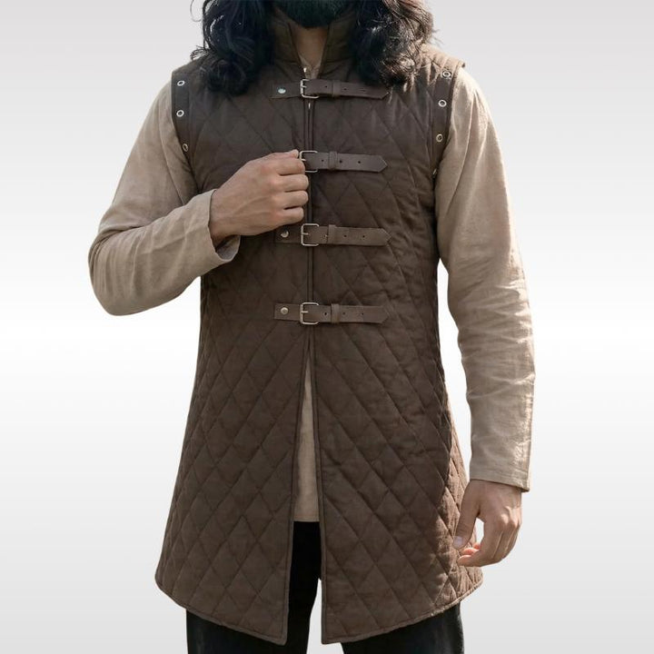Elegant brown steampunk vest