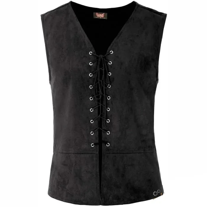 Suede Steampunk vest