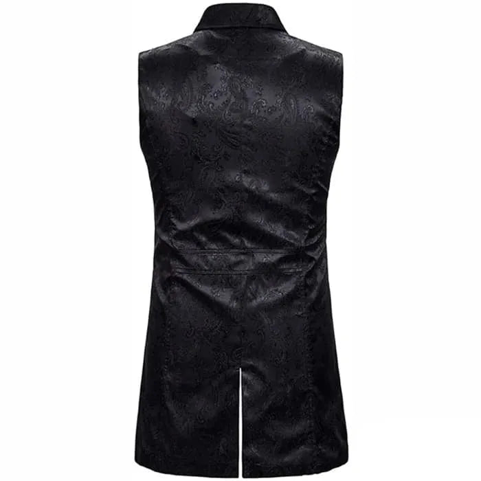 Black Victorian Steampunk vest