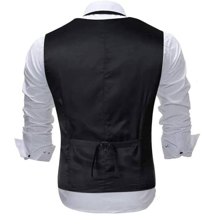 Black and golden steampunk vest