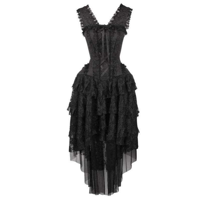 steampunk cocktail dress Asymmetrical Steampunk dress