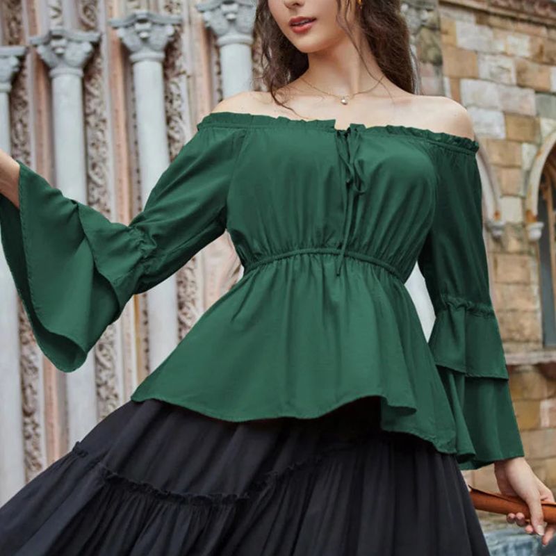 Green Steampunk blouse