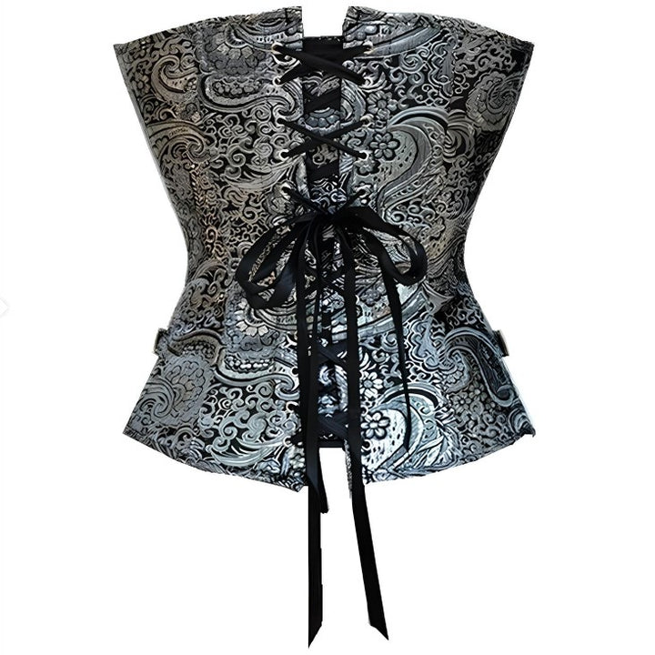 Silver Steampunk corset