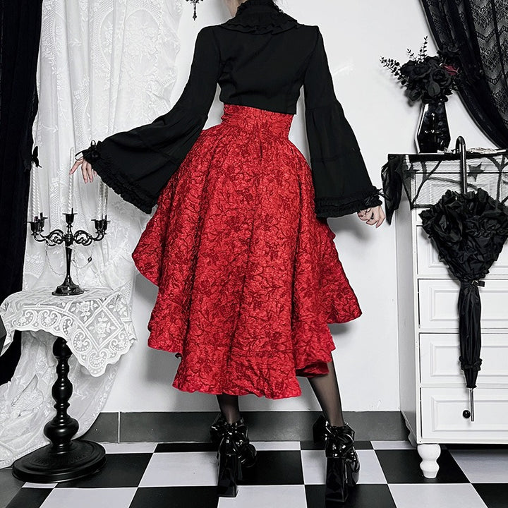 Red Steampunk skirt