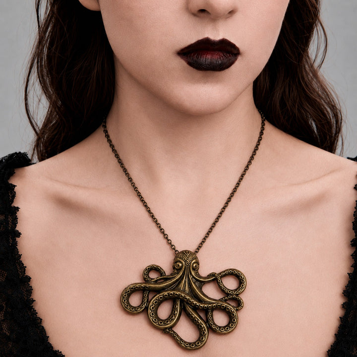 Steampunk Kraken necklace