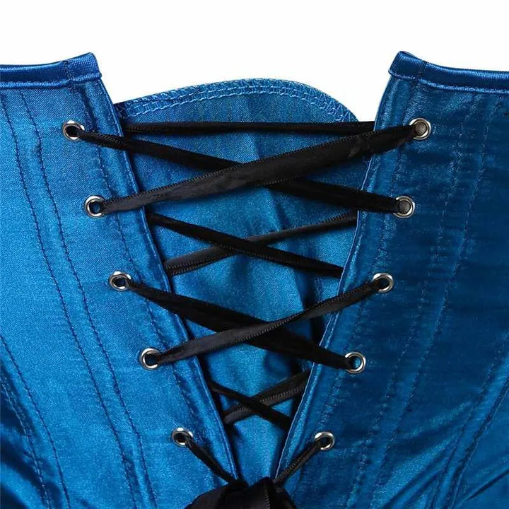 Royal Blue Steampunk corset