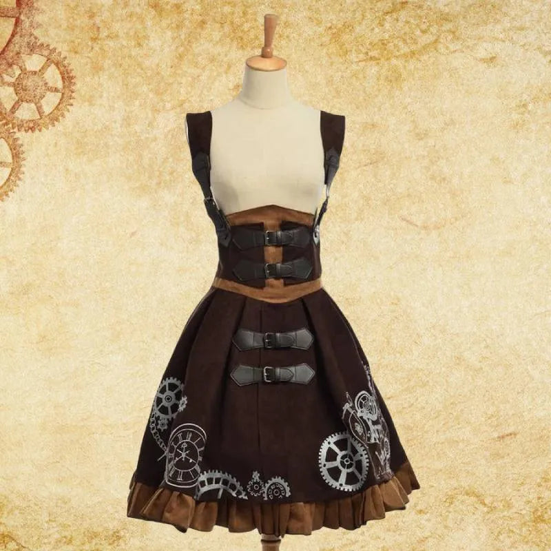lady mechanic steampunk dress