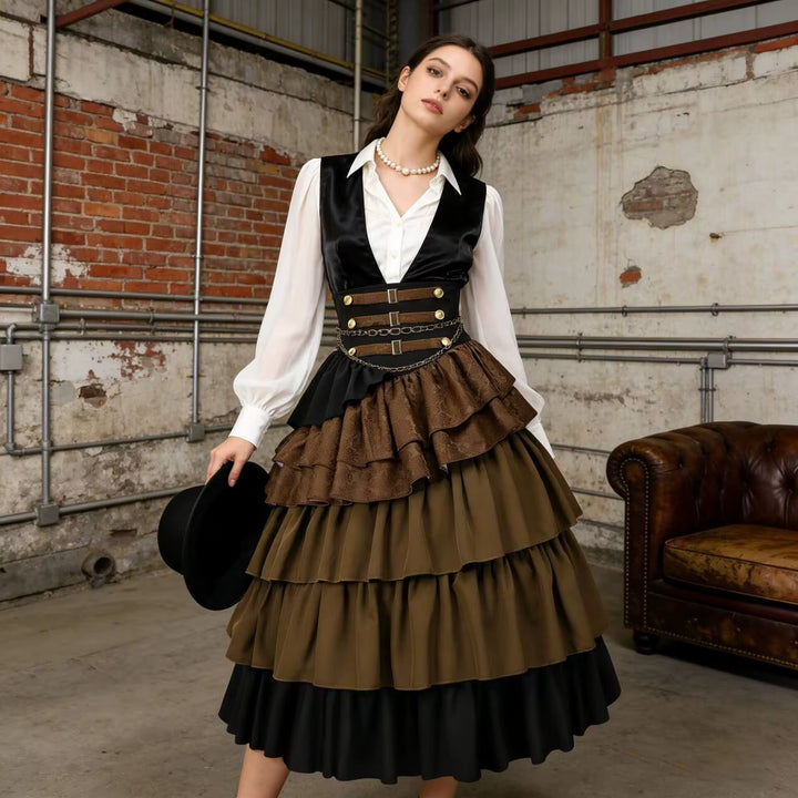 Layered Steampunk skirt