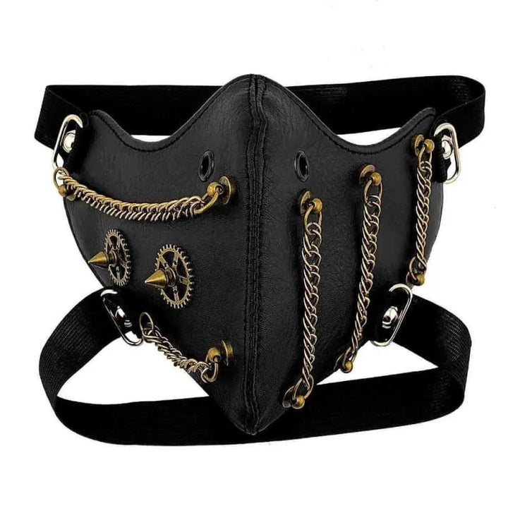 Steampunk mask with chains