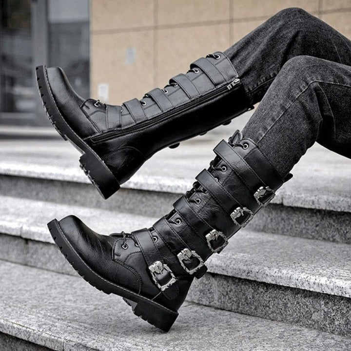 Steampunk Biker Boots