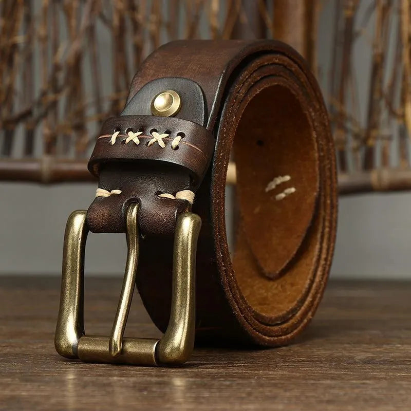 Vintage Steampunk Belt Medieval Vintage Style Faux Leather Wide Belt Steampunk  main image 2