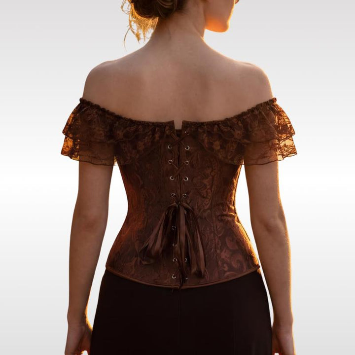 Steampunk off shoulder corset