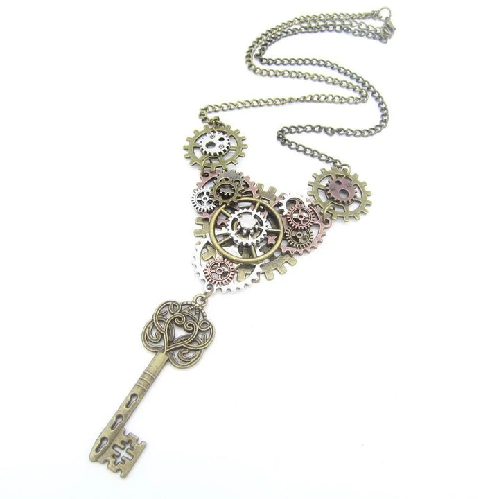 Retro steampunk necklace