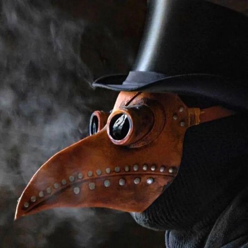 plague doctor mask bronze color