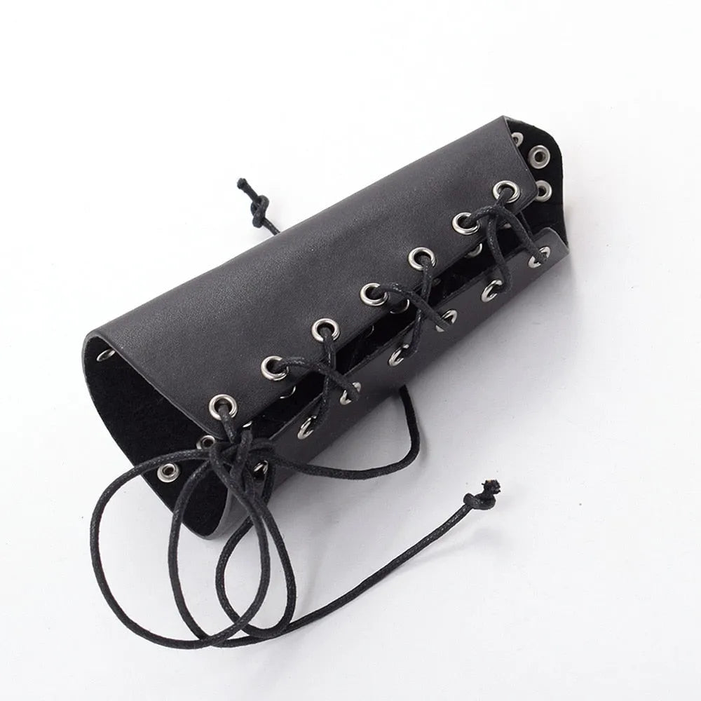 Black rivets wristband armor