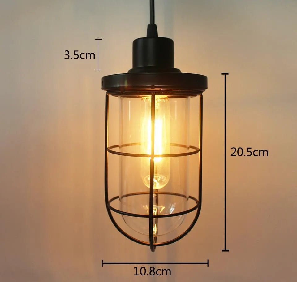 Suspended Steampunk lamp