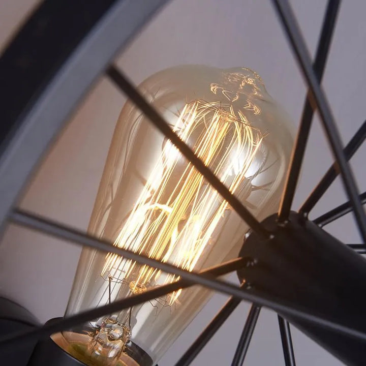 Rusty Wheel Steampunk lamp