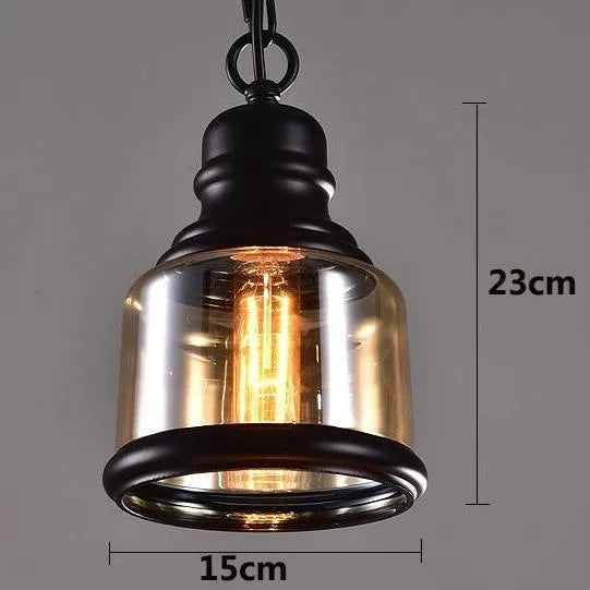 Amber Steampunk lamp