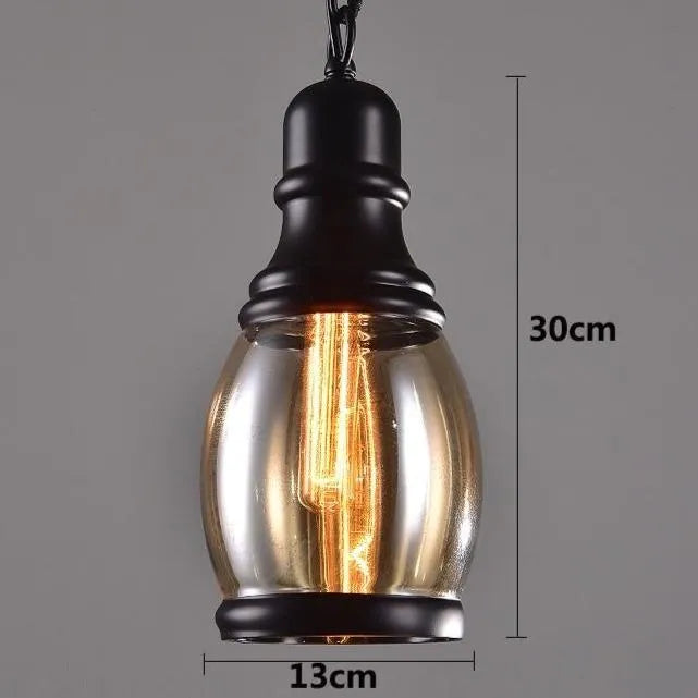 Amber Steampunk lamp