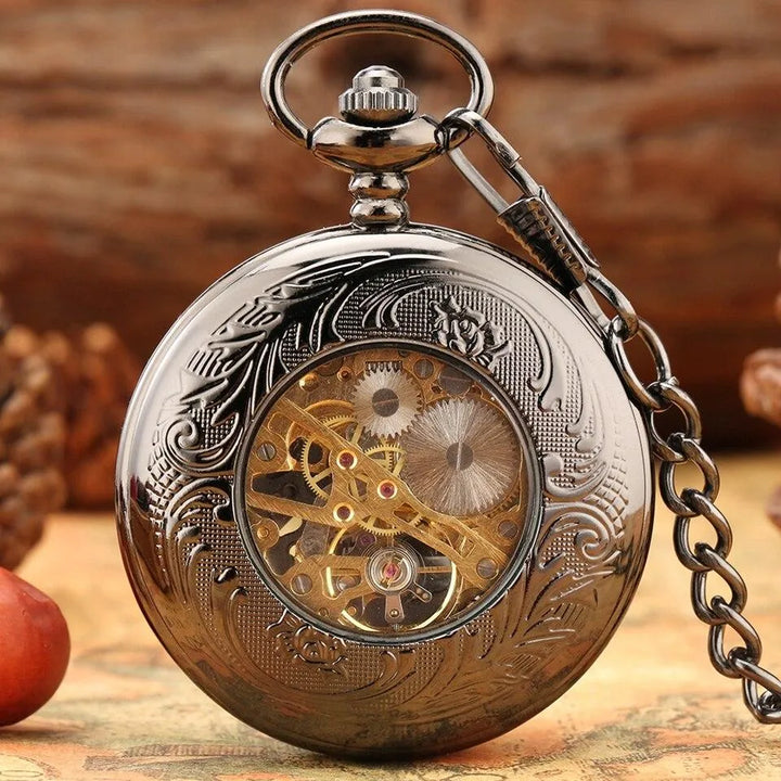 Mecanic Flower Steampunk pocket watch