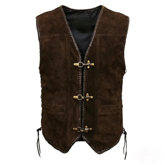 Vintage Steampunk leather vest