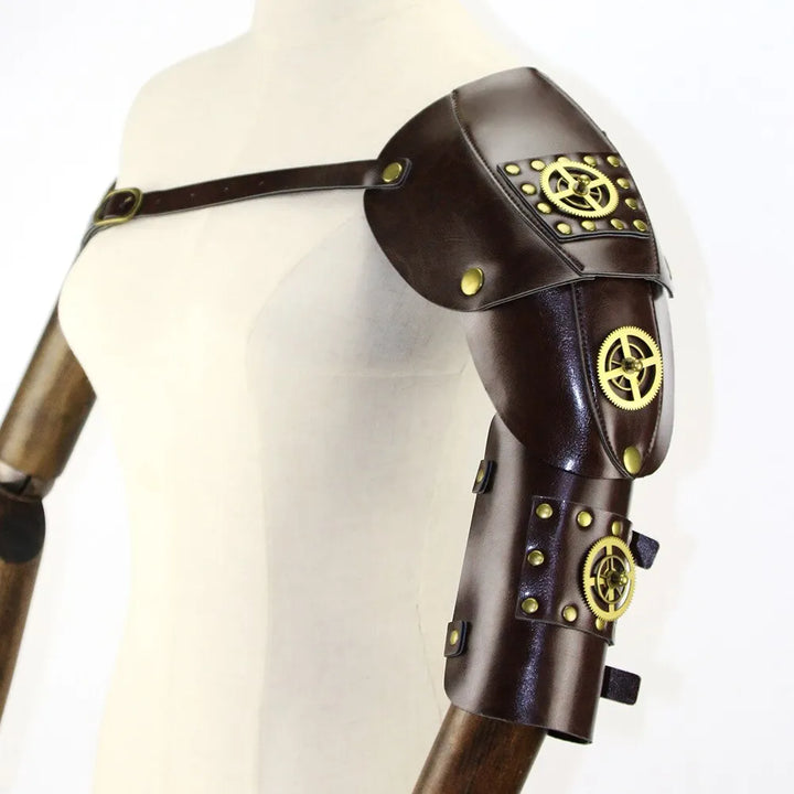 Steampunk armor with gears