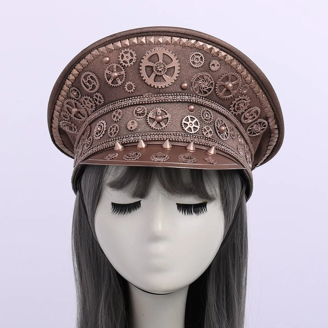Steampunk aviator cap