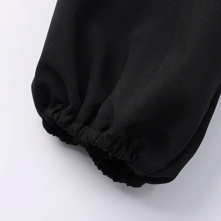 Steampunk shoulder-off blouse