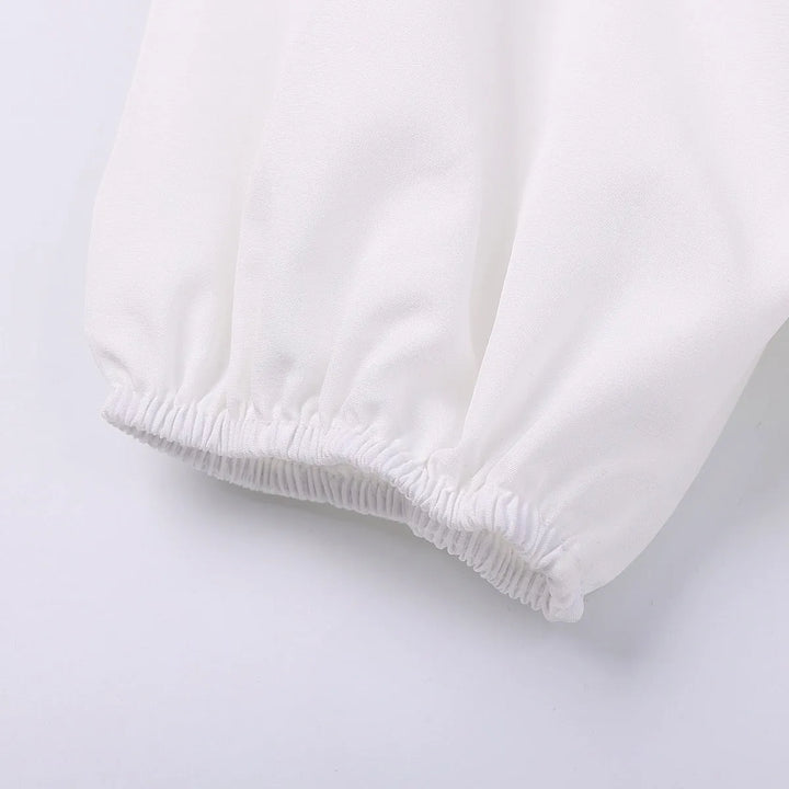 Steampunk shoulder-off blouse