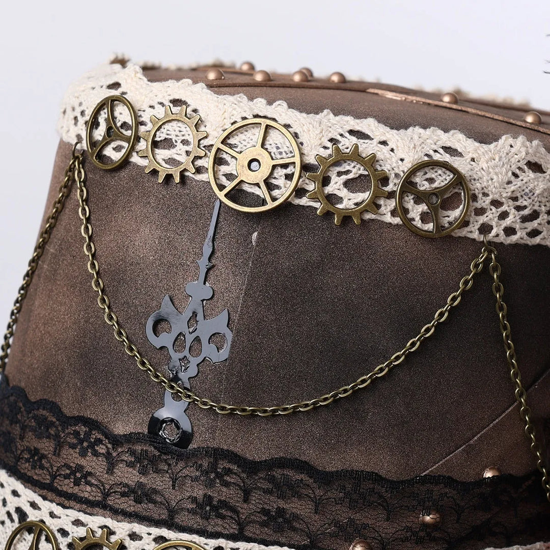Feather Steampunk Halloween Hat