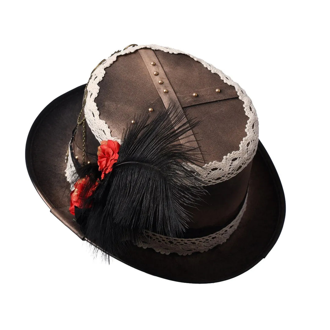 Feather Steampunk Halloween Hat