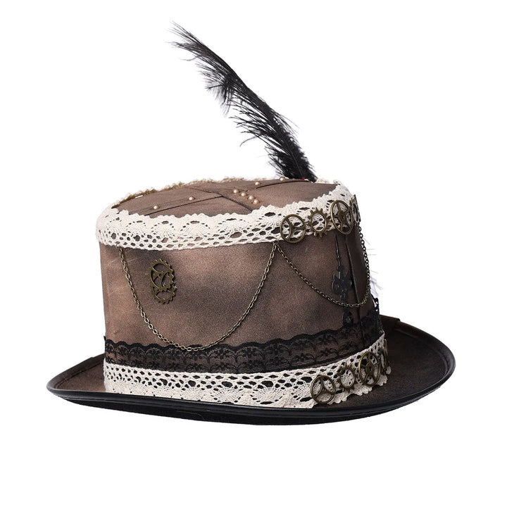 Feather Steampunk Halloween Hat