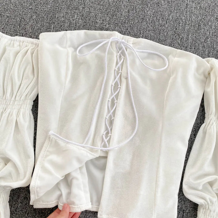 Steampunk Off-shoulder shirt