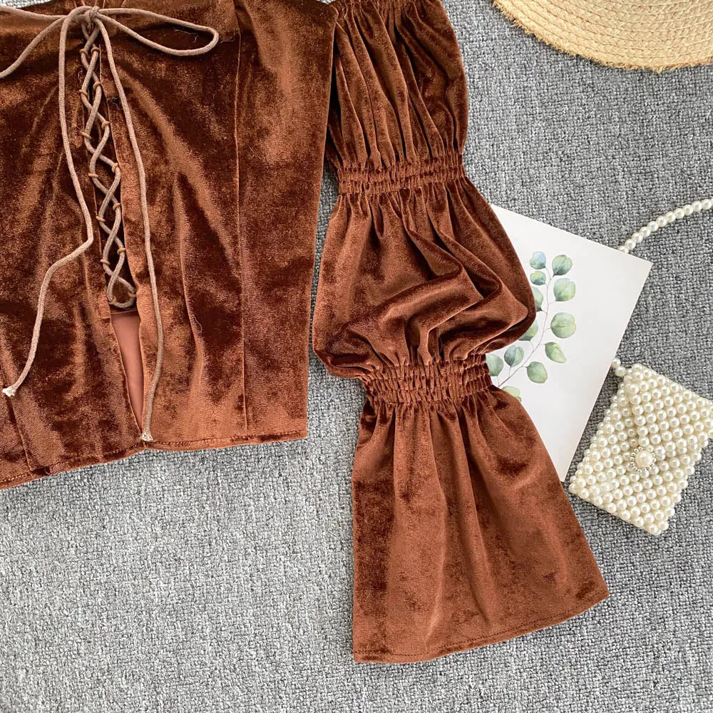 Steampunk Off-shoulder shirt