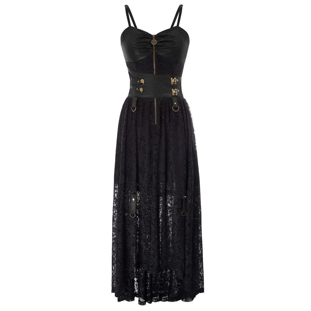 Leather and Lace Steampunk dress
