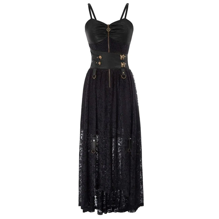 Leather and Lace Steampunk dress