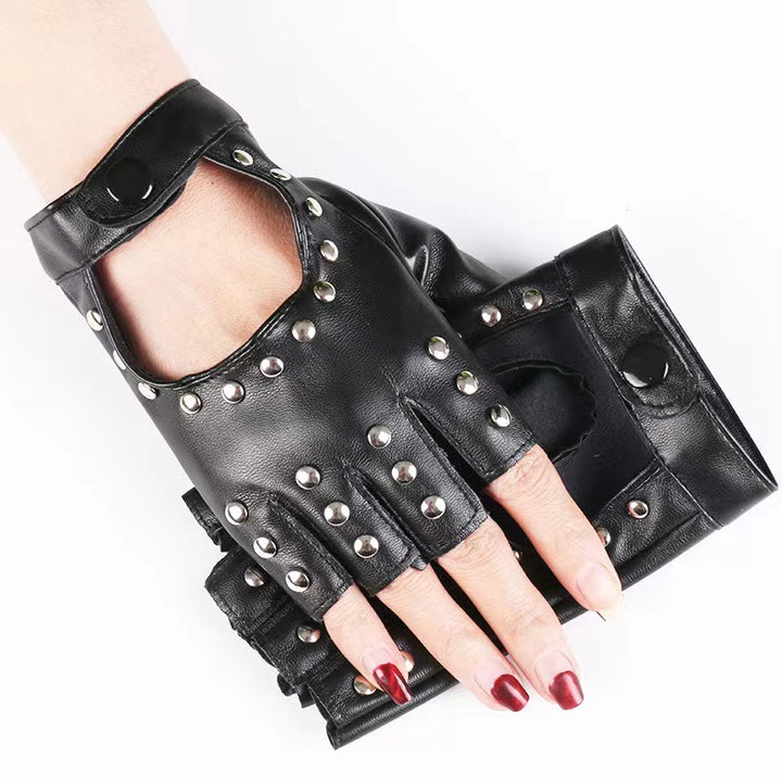 Black Steampunk Gloves