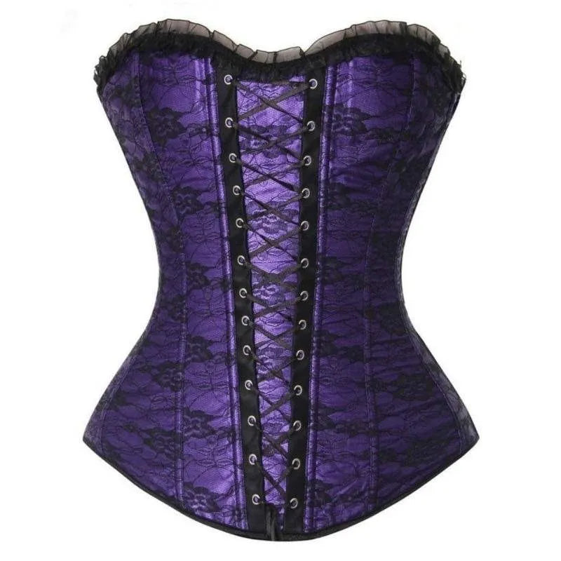 purple steampunk corset