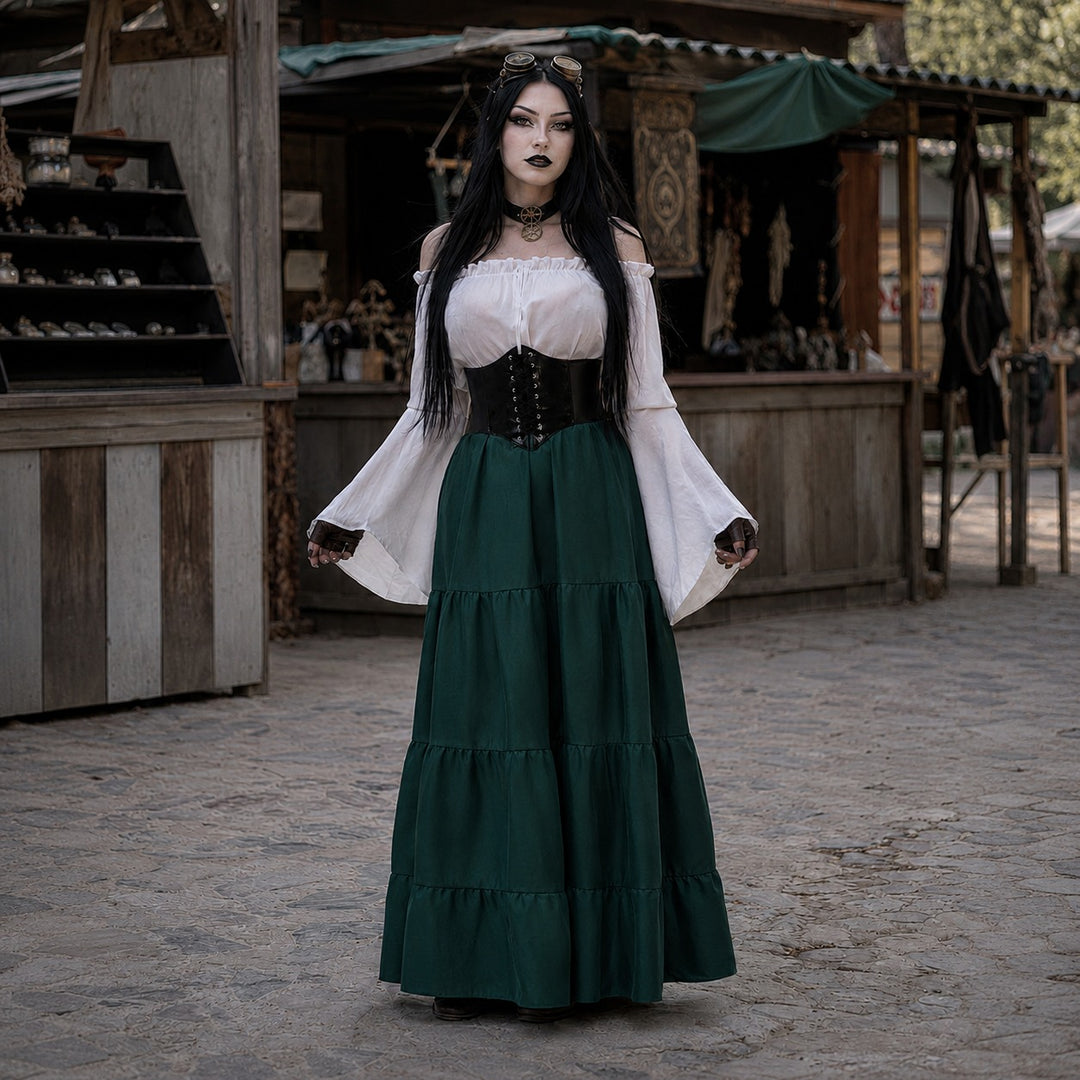 steampunk dress with corset Damsel Steampunk dress