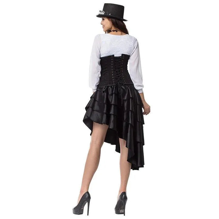 High society steampunk dress