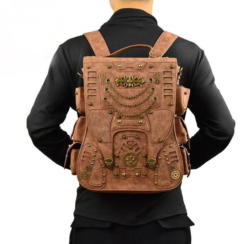 Steampunk backpack