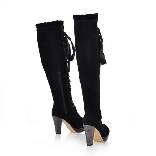 sexy steampunk boots back