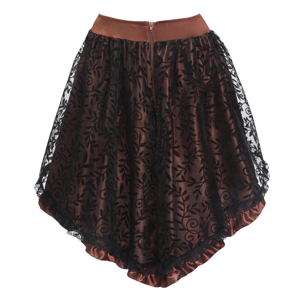 short steampunk skirt back