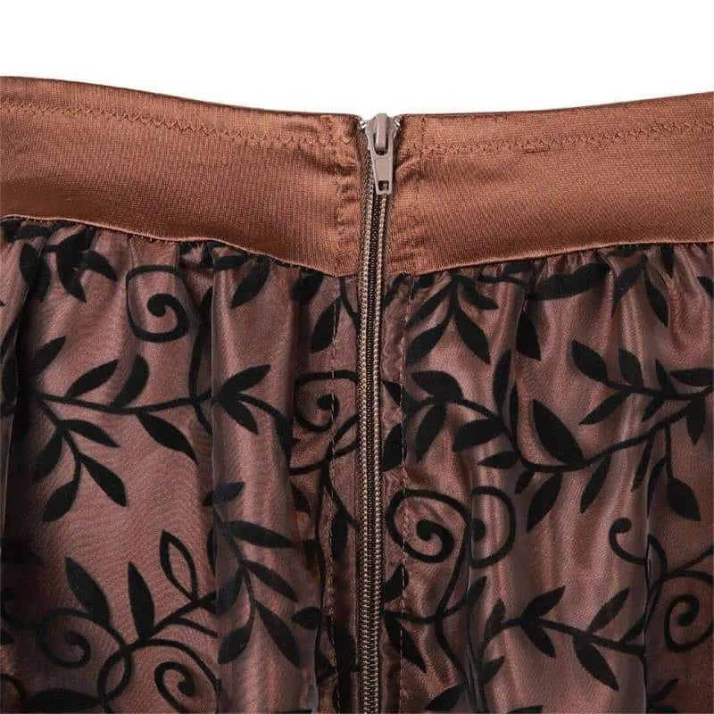 short steampunk skirt zipper
